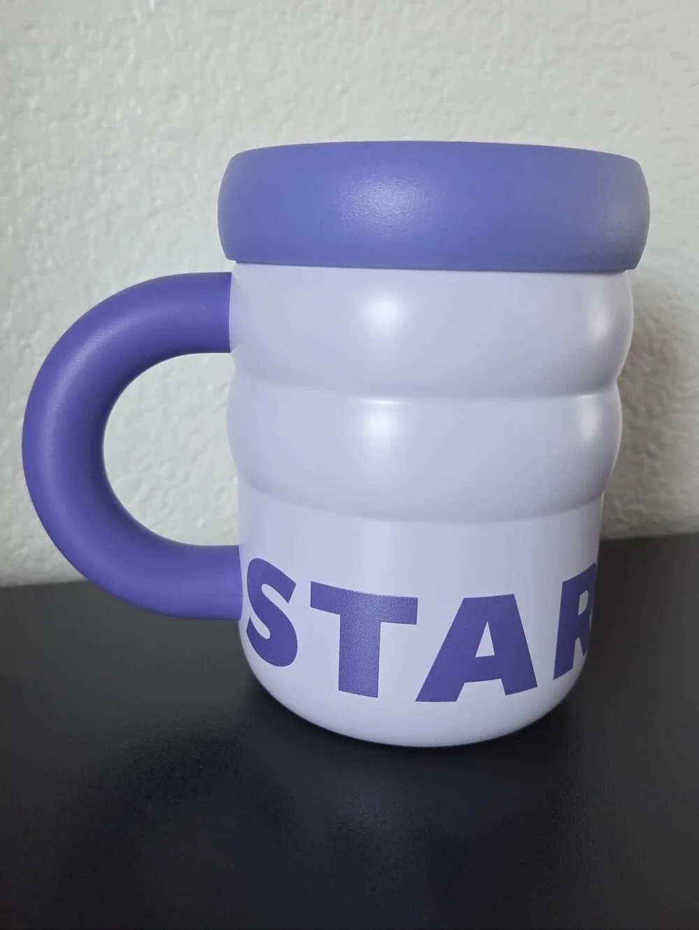 Starbucks Lilac Purple Chonky Ripple 12oz Insulated Travel Mug Cup New With Tags